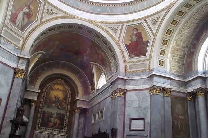Along the shore of Danube river, private tour - Szentendre church on a medieval base and its catwalk viewpoint