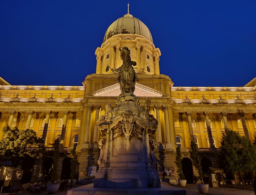 BloodThirsty Hungary: Walking tour & Dark Historical Stories - Buda Castle corners, King Matthias Fountain, and the Royal Riding Hall: the night’s payoff