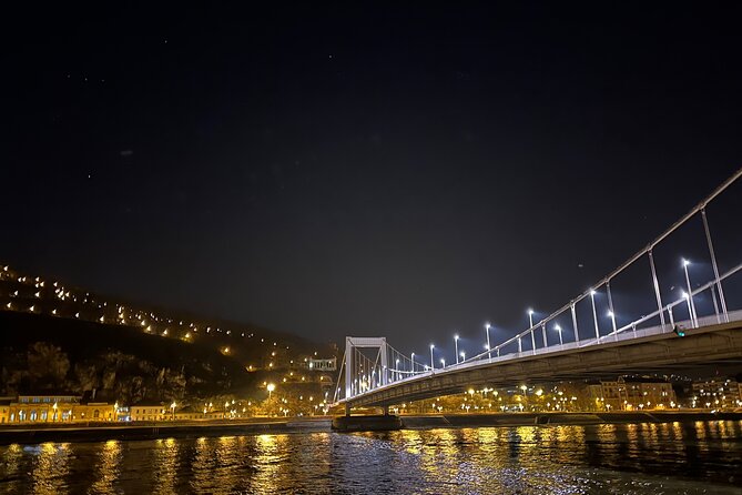 Bright Lights of Budapest Night Tour with Boat Cruise and Wine - Stop 5: Széchenyi Chain Bridge—Buda and Pest in one shot