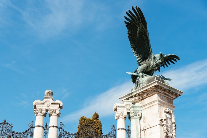 Buda Castle's Secrets with a Historian - Passing the National Archives: WWII marks you can still see