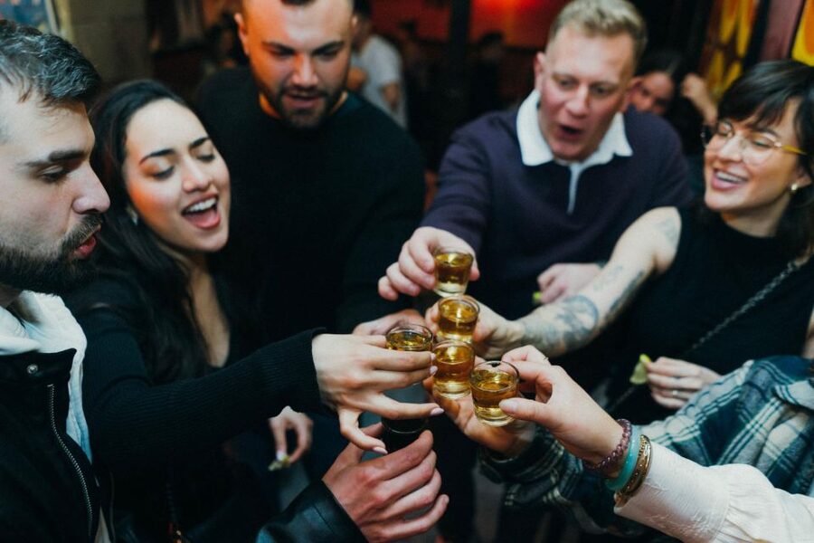 Budapest: Bar Crawl with a Local Guide - Stop 5: Madách Imre út 13–14 (about 35 minutes) for cocktails, shots, and stories