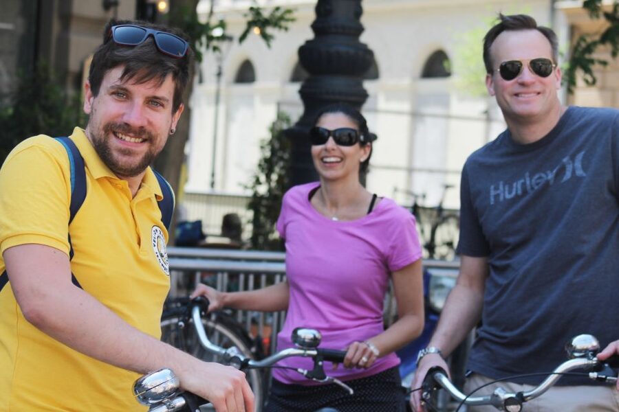 Budapest: City Bike Tour with Coffee Stop - City Park stops: Vajdahunyad Castle complex and Széchenyi Bathhouse