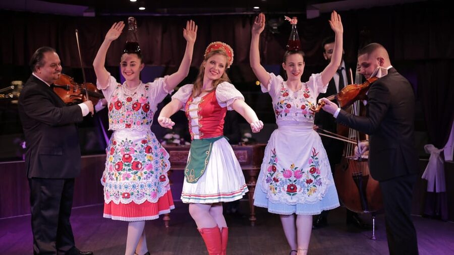 Budapest: Danube Cruise with Folk Dancing and Drinks - What happens on board: musicians first, dancers next, with a hands-on moment