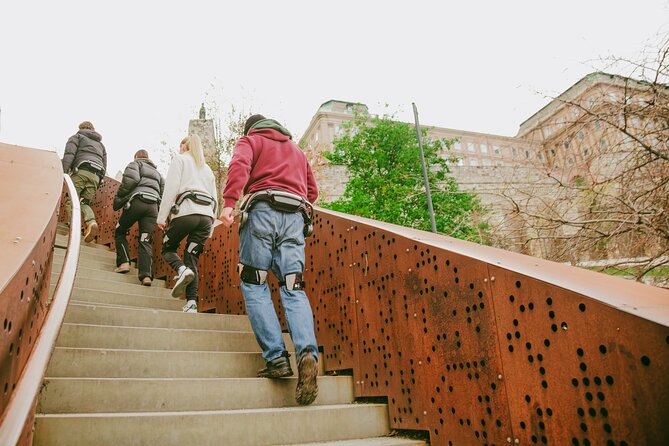 Budapest Exoskeleton Robotics Powered City Walk - Stop 1: Gellért Hill panoramic views above the Danube