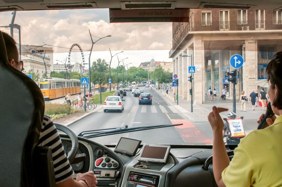 Budapest: Floating Bus Tour by Land and Water - On land first: the air-conditioned city loop and live narration