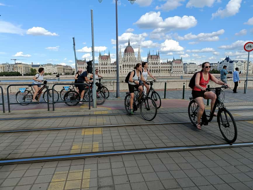 Budapest: Guided Bike & E-bike Tour with a Goulash - Szabadság Square and Castle Bazaar: the Buda-side photo wall