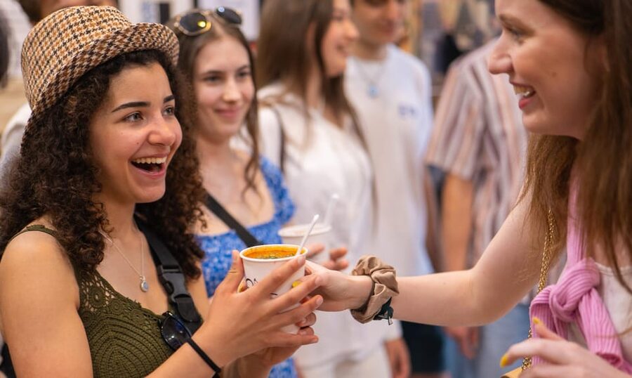 Budapest: Guided Food Tour with Wine, Beer, and Shots - Street food first: lángos and Hungarian soup the easy way