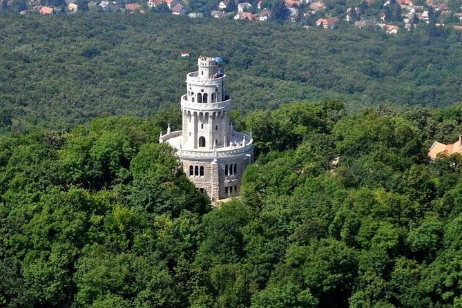 Budapest Hike - Climbing to the lookout tower for 360° views of Buda and Pest