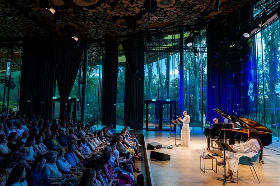 Budapest: Official Guided Tour of the House of Music,Hungary - Enter the glass and exposed concrete: what to watch for in the interior