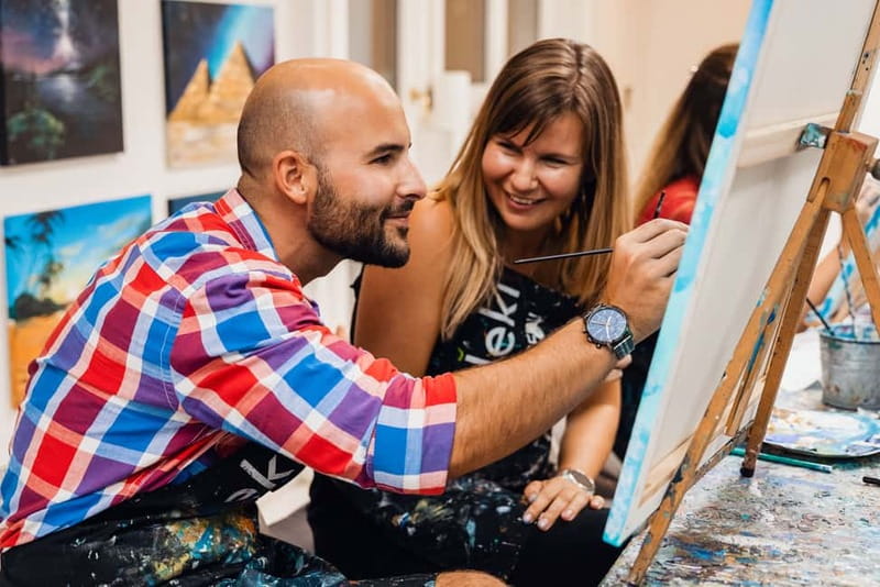 Budapest: Paint and sip experience - A 2.5-hour Budapest paint-and-sip in a downtown studio