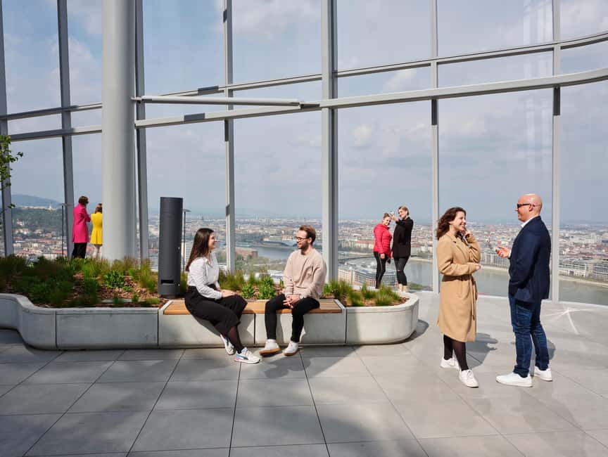Budapest SkyDeck Tower – Panoramic Lift & Viewing Platform - From MOL Campus to the 120m SkyDeck Lift