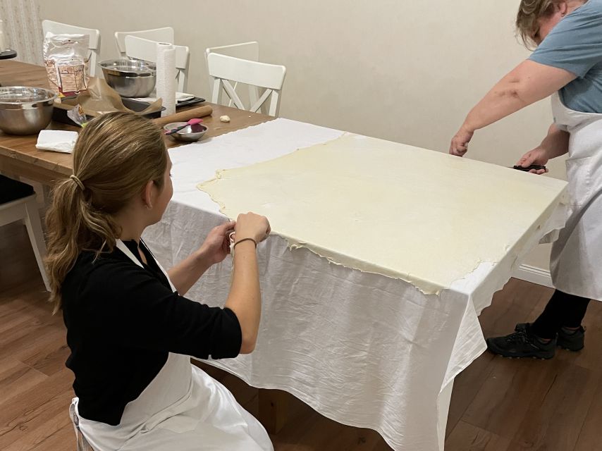Budapest: Stretch & Bake Hungarian Strudel with Two Fillings - The Pre-Bake Part: Snacks, Wine, and Food Culture While You Wait