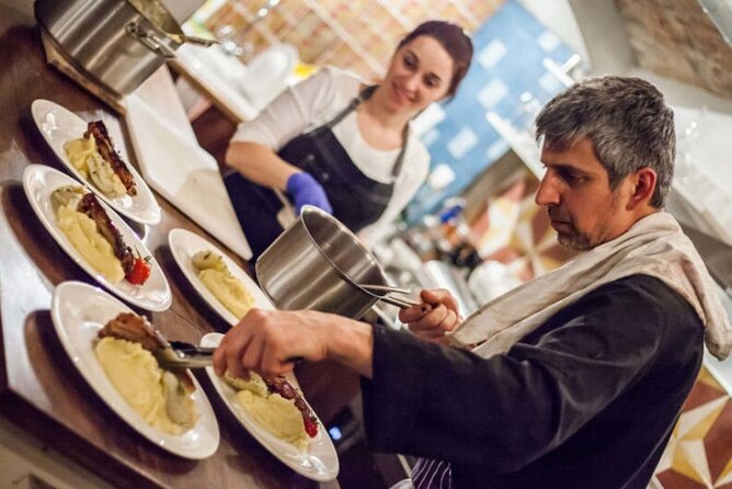 Chef’s Table – Wine Cellar Dinner Party in Budapest - Chef Tamás and the open kitchen: what you’re eating and why it lands