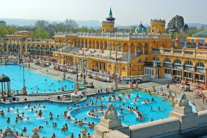 Entrance to Szechenyi Spa in Budapest - Gym, water fitness, and optional massages