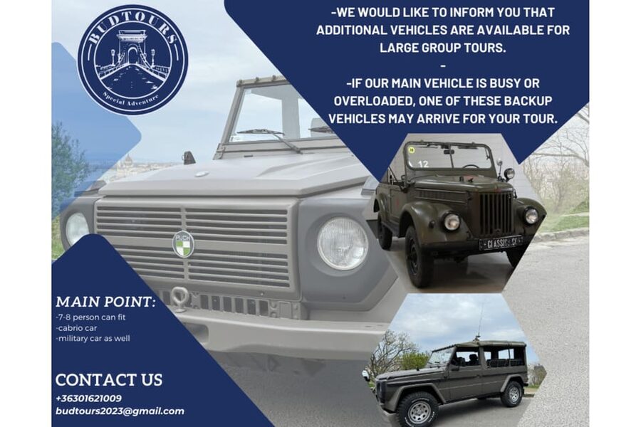 Iconic Budapest tour with Classic Russian Jeep and G-Wagon - Local flavor: strudel tasting plus a few high-impact culture stops